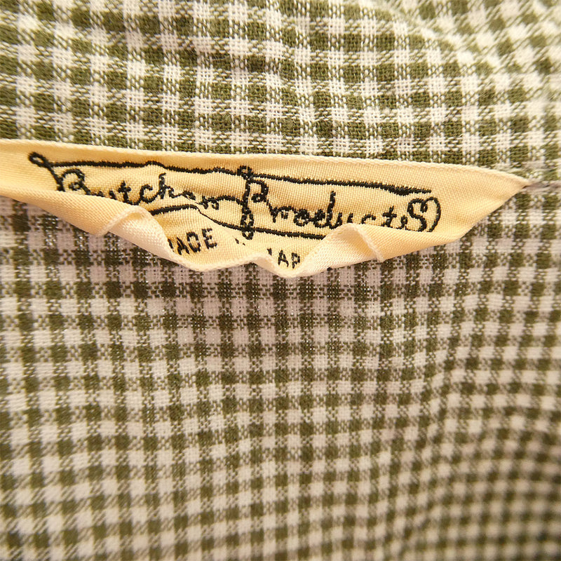 BUTCHER PRODUCTS ブッチャープロダクツ オープン カラー ギンガム