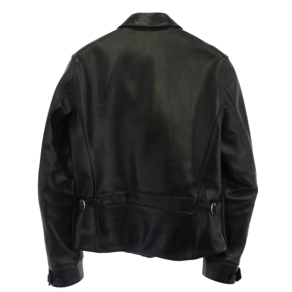 FINE CREEK LEATHERS ファインクリークレザー 30's Sports Jacket Nowk スポーツジャケット ノーク レザー ライダース ジャケット ブラック系 38【美品】【中古】