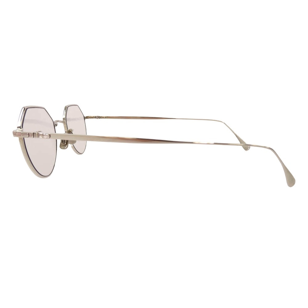 EYEVAN7285 アイヴァン7285 177 c.800 メタル フレーム アイウェア 眼鏡 シルバー系 46 □ 22-141【中古】