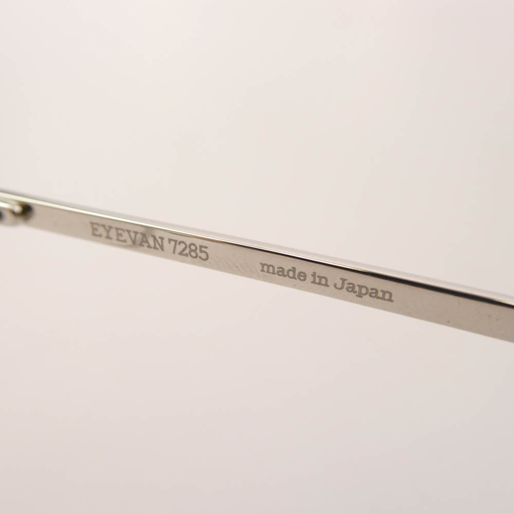 EYEVAN7285 アイヴァン7285 177 c.800 メタル フレーム アイウェア 眼鏡 シルバー系 46 □ 22-141【中古】