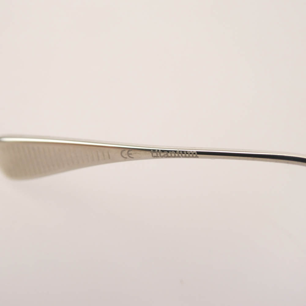 EYEVAN7285 アイヴァン7285 177 c.800 メタル フレーム アイウェア 眼鏡 シルバー系 46 □ 22-141【中古】