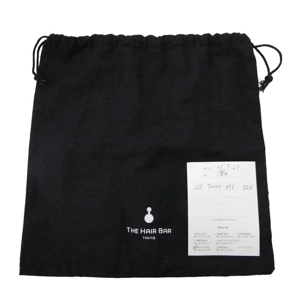 ザヘアバートウキョウ 25AW 25F-THHH-096 シャイニー ベルベット ベーシック ヘアバンド カチューシャ ブラウン系【中古】