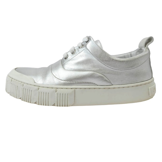 ピエールアルディ ローカット スニーカー シルバー系 38【中古】