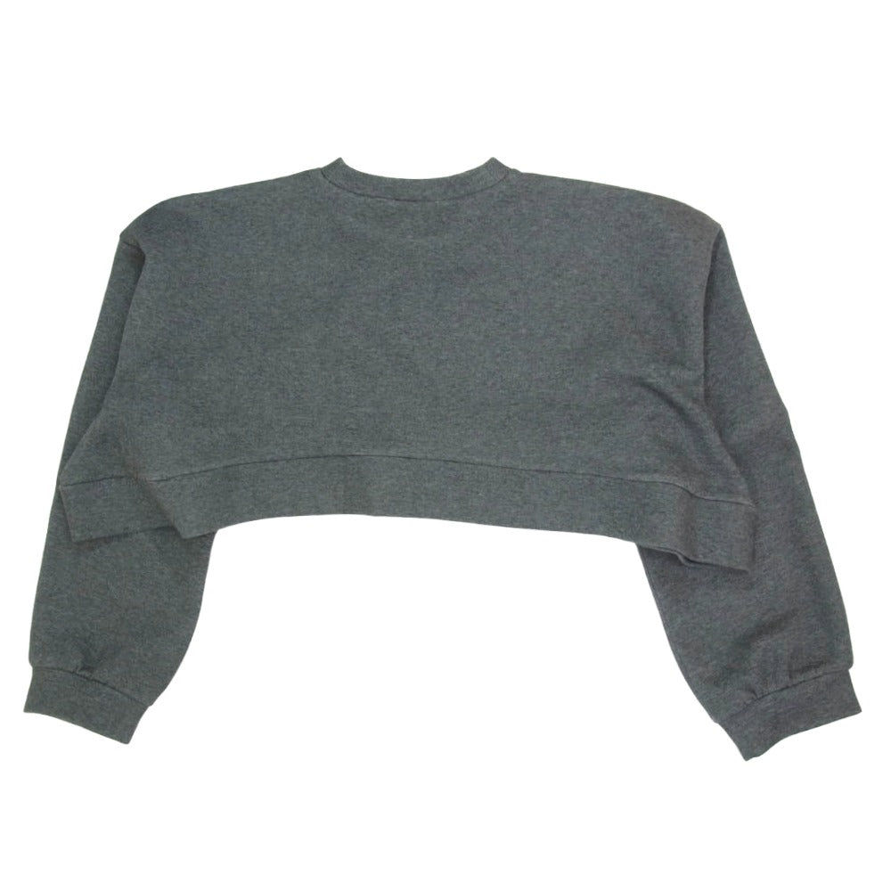 ENFOLD エンフォルド 25AW 300IA280-2871 SWELL HEM PULLOVER プルオーバー クロップド スウェット トレーナー グレー系 38【極上美品】【中古】