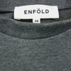 ENFOLD エンフォルド 25AW 300IA280-2871 SWELL HEM PULLOVER プルオーバー クロップド スウェット トレーナー グレー系 38【極上美品】【中古】