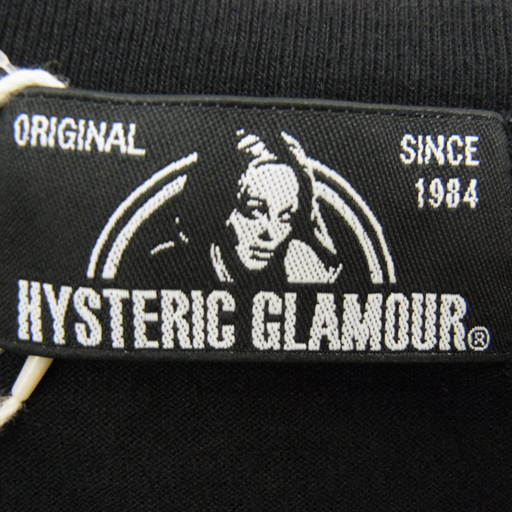 HYSTERIC GLAMOUR ヒステリックグラマー 02183CT26 BUNKER’77 ROUND2 バンカー 77 ラウンド 2 プリント 半袖 Tシャツ ブラック系 S【新古品】【未使用】【中古】