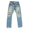 HYSTERIC GLAMOUR ヒステリックグラマー 0253AP02 SP加工 ダメージ リペア スタッズ デニム パンツ インディゴブルー系 29【中古】