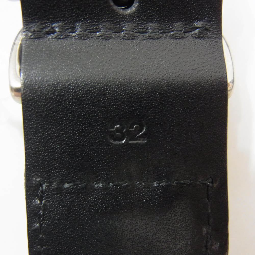 MINEDENIM マインデニム LBT-012-99 Pull Up Leather Mesh Belt メッシュ レザー ベルト ブラック系 32【中古】