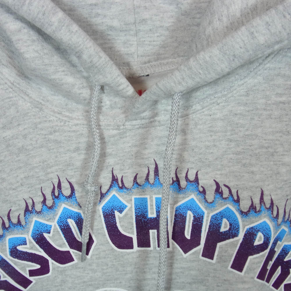 415 クロージング US アス Frisco Choppers Hoodie フリスコチョッパーズ フーディー パーカー グレー系 L【中古】