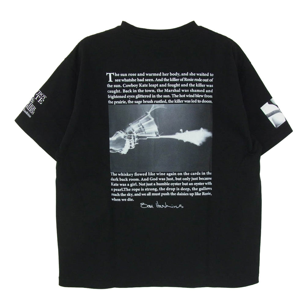 MINEDENIM マインデニム 25MND-STL005 × Sam Haskins サムハスキンス × Stie-lo スティーロ kate Tee 半袖 プリント Tシャツ ブラック系 M【新古品】【未使用】【中古】