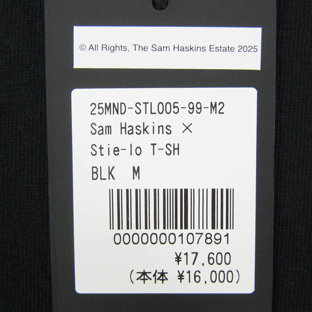 MINEDENIM マインデニム 25MND-STL005 × Sam Haskins サムハスキンス × Stie-lo スティーロ kate Tee 半袖 プリント Tシャツ ブラック系 M【新古品】【未使用】【中古】