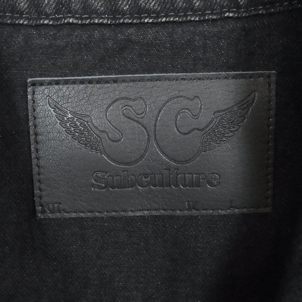 SUBCULTURE サブカルチャー SCJK-CL22 S0505 JACKET デニム ジャケット ブラック系 2【極上美品】【中古】