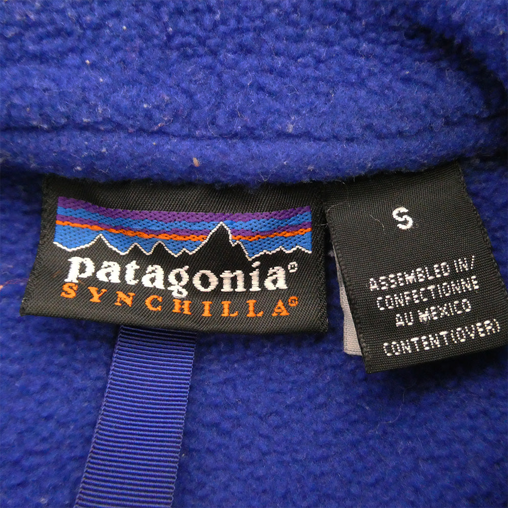 patagonia パタゴニア 01AW 25735 01年製 SYNCHILLA シンチラ ハーフジップ フリースプ ルオーバー ジャケット ブルー系 S【中古】