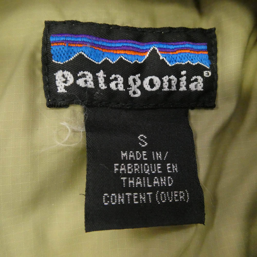 patagonia パタゴニア 01AW 83990 01年製 PUFF JACKET パフ ジャケット 中綿ジャケット カーキ系 S【中古】