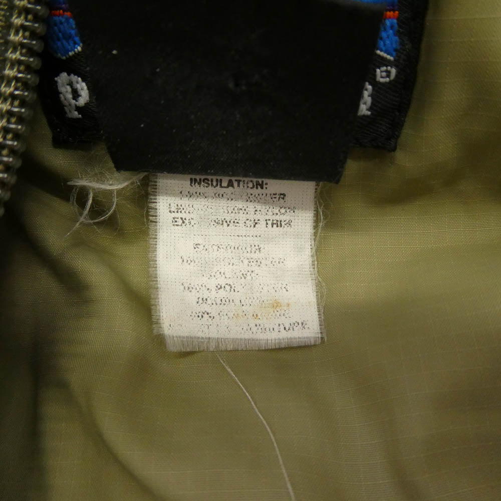 patagonia パタゴニア 01AW 83990 01年製 PUFF JACKET パフ ジャケット 中綿ジャケット カーキ系 S【中古】