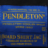 PENDLETON ペンドルトン AA022-20042-R USA製 BOARD SHIRT ウール 長袖 オープンカラー ボードシャツ ブラック ブラック系 XS【中古】