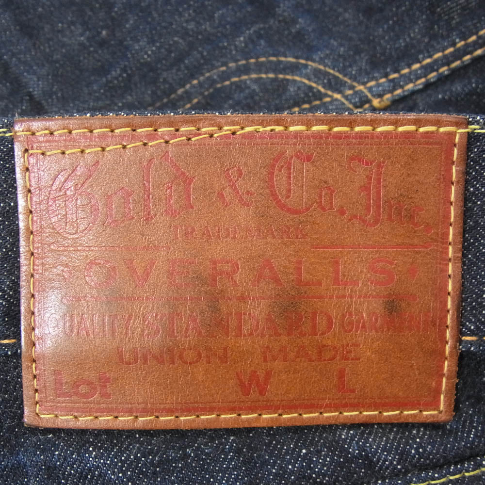 GOLD ゴールド GL41042 14oz. 5POCKET JEANS デニムパンツ インディゴブルー系 S【中古】