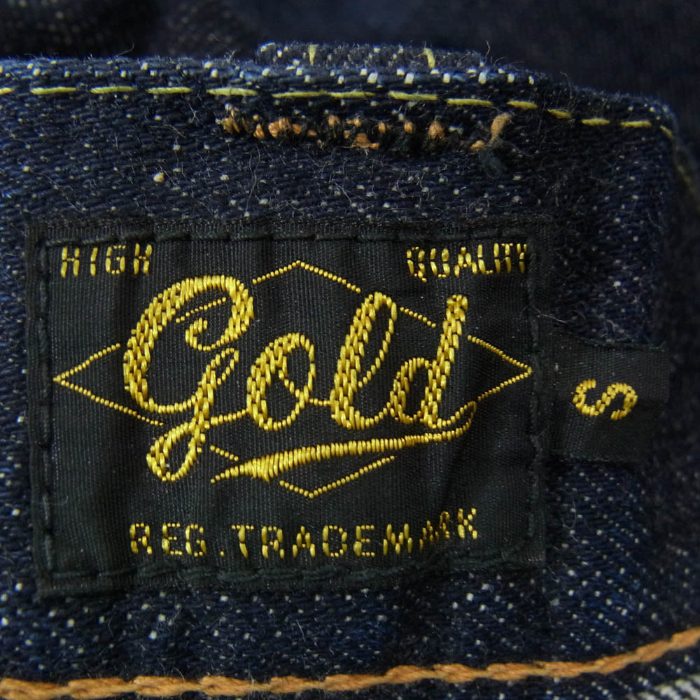 GOLD ゴールド GL41042 14oz. 5POCKET JEANS デニムパンツ インディゴブルー系 S【中古】