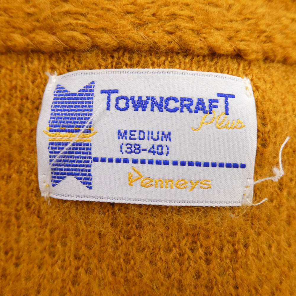 TOWNCRAFT タウンクラフト Penneys ペニーズ ニット カーディガン マスタード イエロー系 38-40【中古】