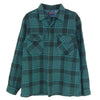 PENDLETON ペンドルトン 60S USA製 BOARD SHIRT ウール 長袖 オープンカラーシャツ グリーン ブラック系 ブルー系 M【中古】