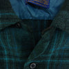 PENDLETON ペンドルトン 60S USA製 BOARD SHIRT ウール 長袖 オープンカラーシャツ グリーン ブラック系 ブルー系 M【中古】