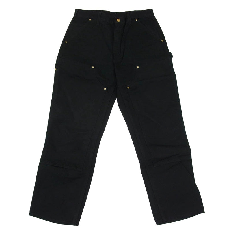 Carhartt カーハート B01-M LOOSE FIT FIRM DUCK DOUBLE FRONT UTILITY WORK PANT ルーズフィット ダブルニー ペインターパンツ ブラック系 32【中古】