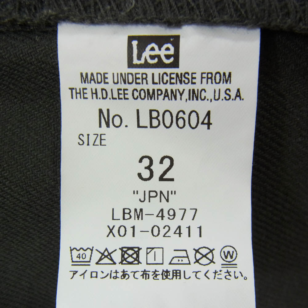 STANDARD CALIFORNIA スタンダードカリフォルニア LB0604 ×LEE リー Frisco Work Pants ワークパンツ チャコール グレー系 32【中古】