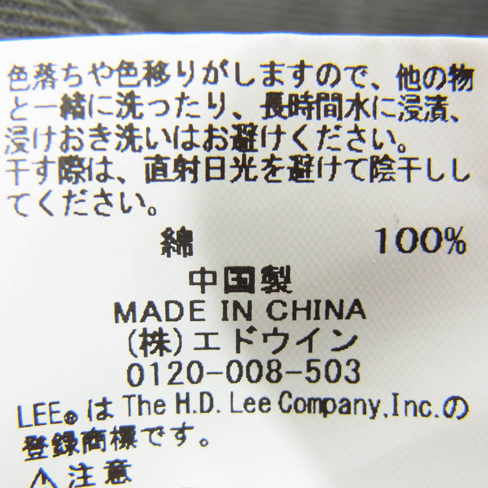 STANDARD CALIFORNIA スタンダードカリフォルニア LB0604 ×LEE リー Frisco Work Pants ワークパンツ チャコール グレー系 32【中古】