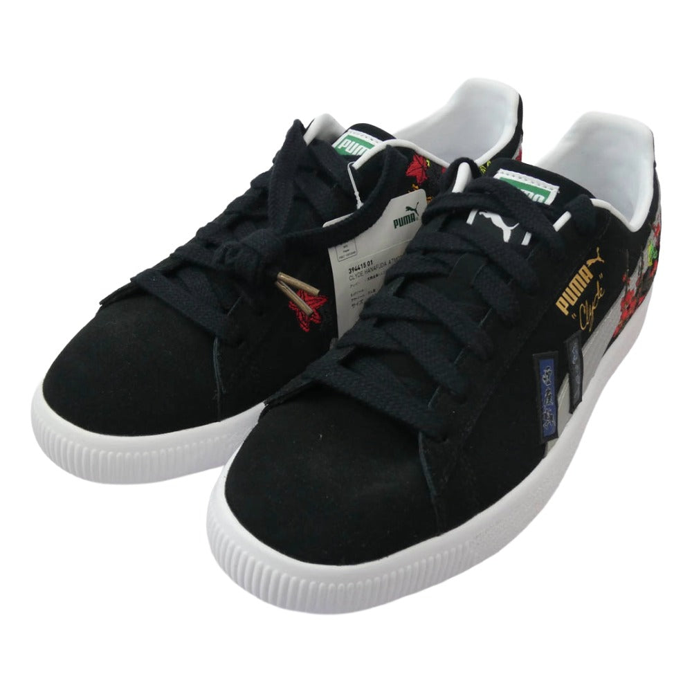 PUMA プーマ 394415-01 × atmos 赤間紫動 Clyde Hanafuda クライド 花札 スニーカー ブラック系 30cm【新古品】【未使用】【中古】