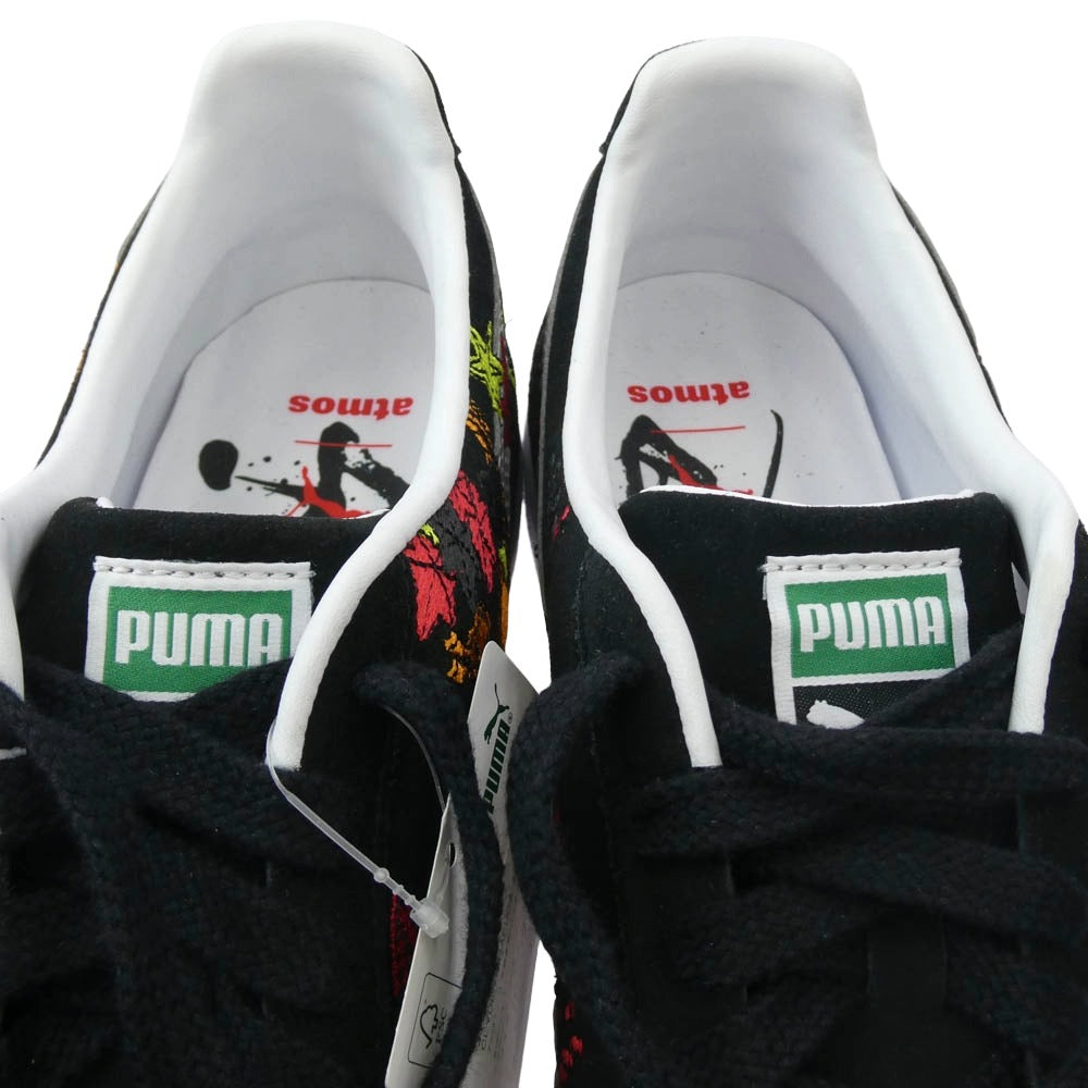 PUMA プーマ 394415-01 × atmos 赤間紫動 Clyde Hanafuda クライド 花札 スニーカー ブラック系 30cm【新古品】【未使用】【中古】