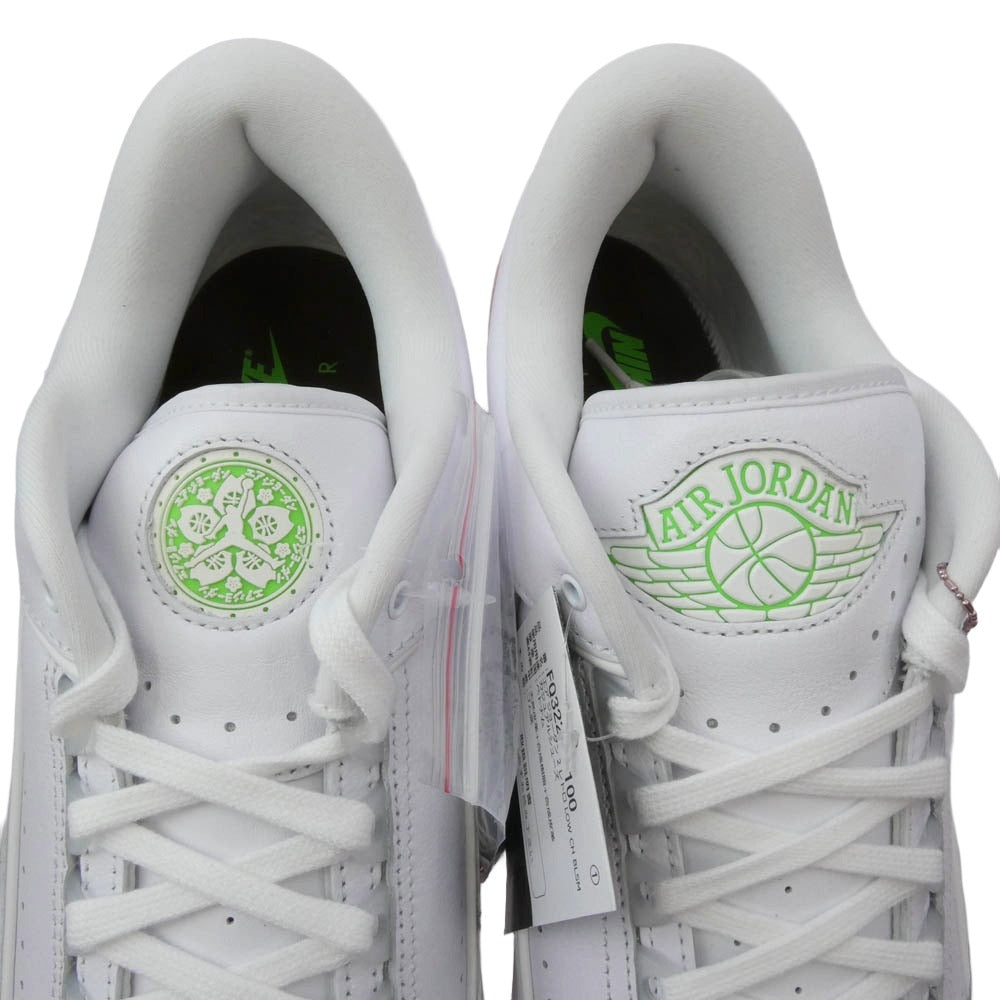 NIKE ナイキ FQ3228-100 AIR JORDAN 2 RETRO LOW CH BLSM "Cherry Blossom" エア ジョーダン 2 レトロ ロー チェリーブロッサム スニーカー ホワイト系 30cm【新古品】【未使用】【中古】
