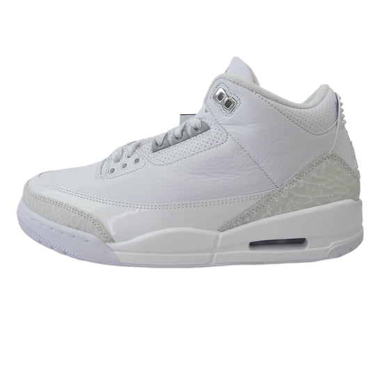 NIKE ナイキ CT8532-111 AIR JORDAN 3 RETRO Pure Money エア ジョーダン 3 レトロ ピュア マネー スニーカー ホワイト系 26.5cm【新古品】【未使用】【中古】