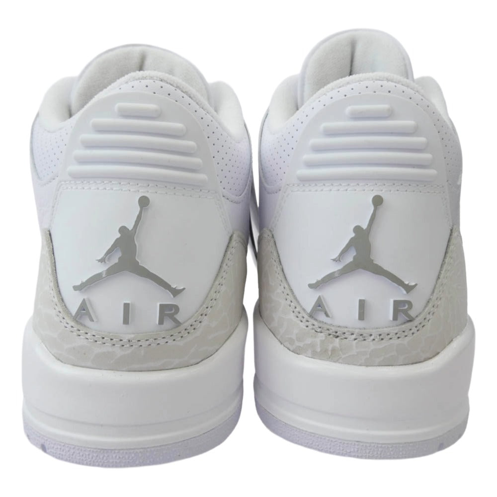 NIKE ナイキ CT8532-111 AIR JORDAN 3 RETRO Pure Money エア ジョーダン 3 レトロ ピュア マネー スニーカー ホワイト系 26.5cm【新古品】【未使用】【中古】