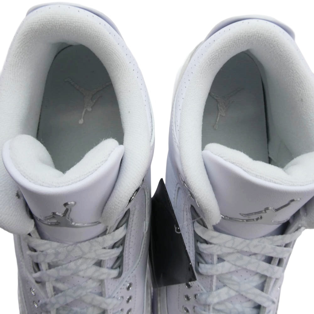 NIKE ナイキ CT8532-111 AIR JORDAN 3 RETRO Pure Money エア ジョーダン 3 レトロ ピュア マネー スニーカー ホワイト系 26.5cm【新古品】【未使用】【中古】