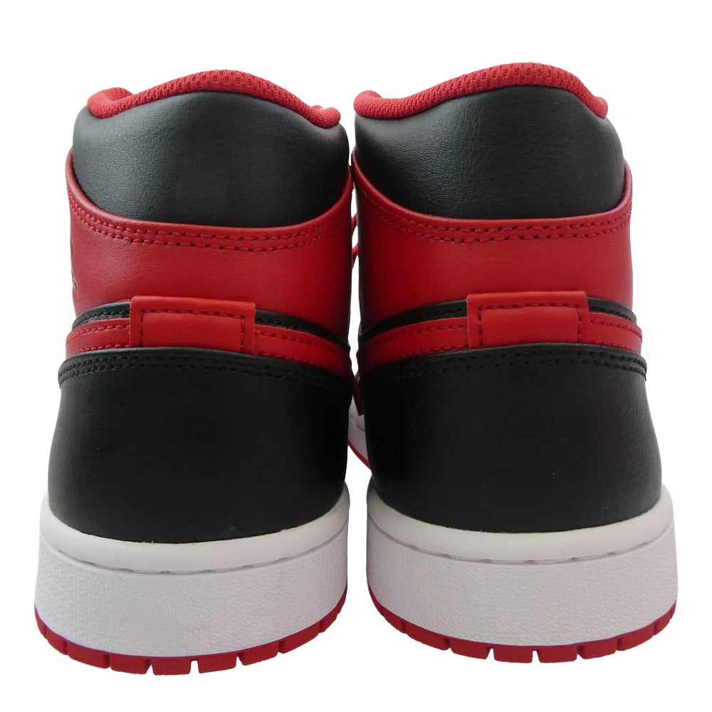 NIKE ナイキ DQ8426-060 AIR JORDAN 1 MID BRED TOE エア ジョーダン ミッド ブレッド トゥ スニーカー ブラック系 レッド系 27.5cm【新古品】【未使用】【中古】