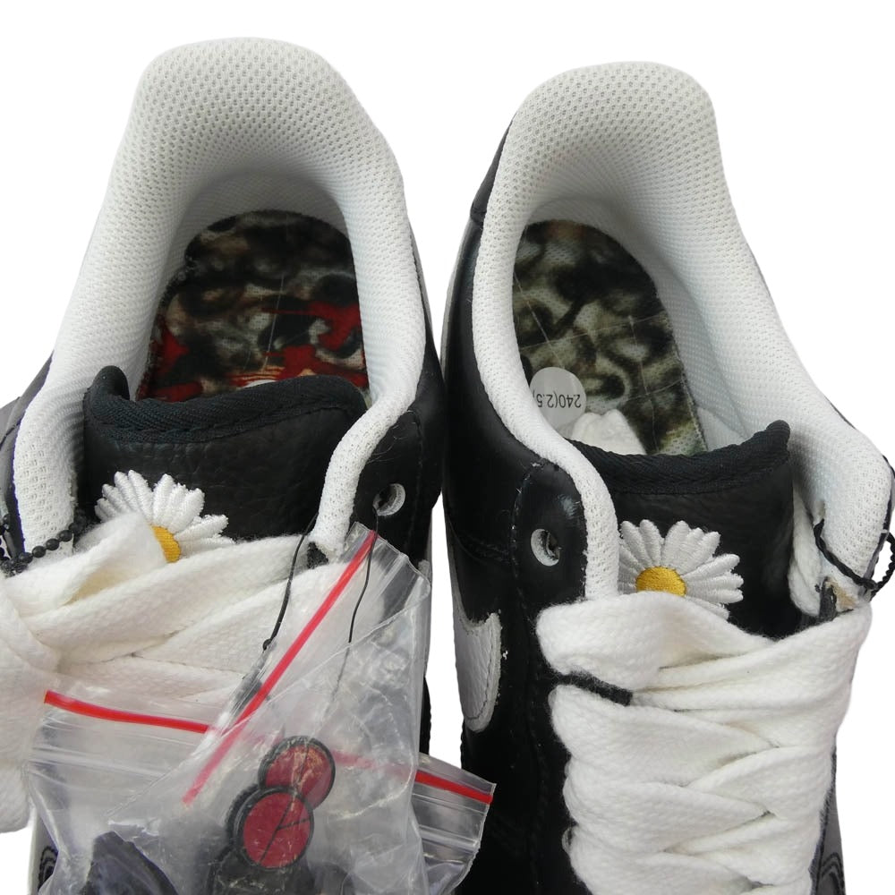 NIKE ナイキ AQ3692-001 PEACEMINUSONE Air Force 1 【フェイクバスターズ鑑定済】 ピースマイナスワン エアフォース パラノイズ スニーカー ブラック ブラック系 24cm【新古品】【未使用】【中古】