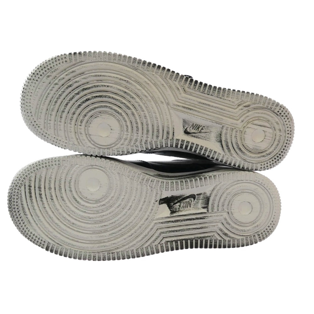 NIKE ナイキ AQ3692-001 PEACEMINUSONE Air Force 1 【フェイクバスターズ鑑定済】 ピースマイナスワン エアフォース パラノイズ スニーカー ブラック ブラック系 24cm【新古品】【未使用】【中古】