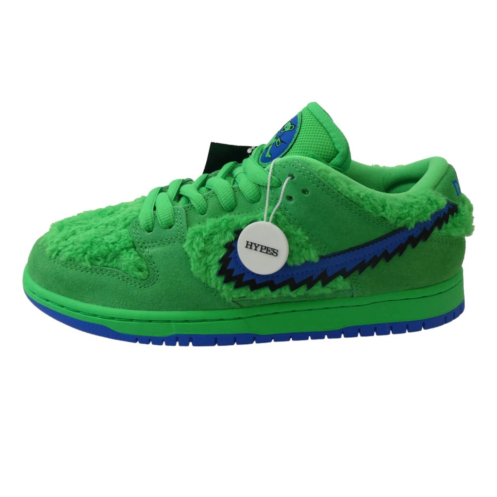 NIKE ナイキ CJ5378-300 Grateful Dead × Nike SB Dunk Low 【フェイクバスターズ鑑定済】 グレイトフルデッドベアーズ ダンク "Green Bear" グリーンベア スニーカー グリーン系 26.5cm【新古品】【未使用】【中古】