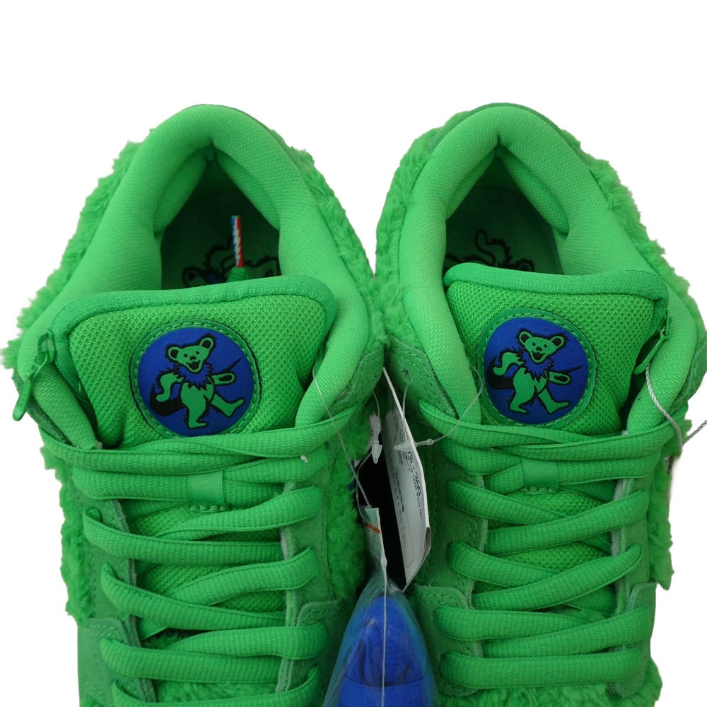 NIKE ナイキ CJ5378-300 Grateful Dead × Nike SB Dunk Low 【フェイクバスターズ鑑定済】 グレイトフルデッドベアーズ ダンク "Green Bear" グリーンベア スニーカー グリーン系 26.5cm【新古品】【未使用】【中古】