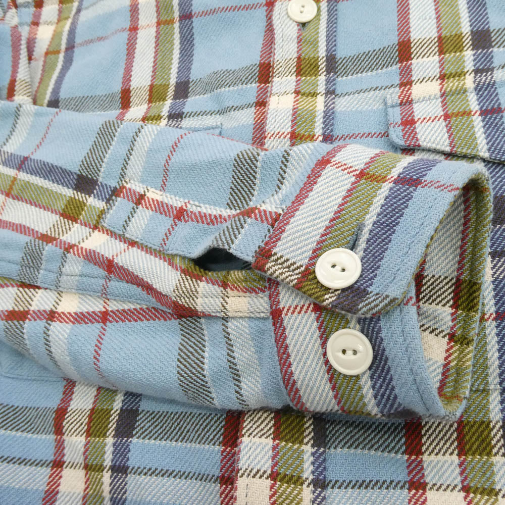 HUMAN MADE ヒューマンメイド フランネル チェック 長袖 シャツ ブルー系 マルチカラー系 XL【中古】