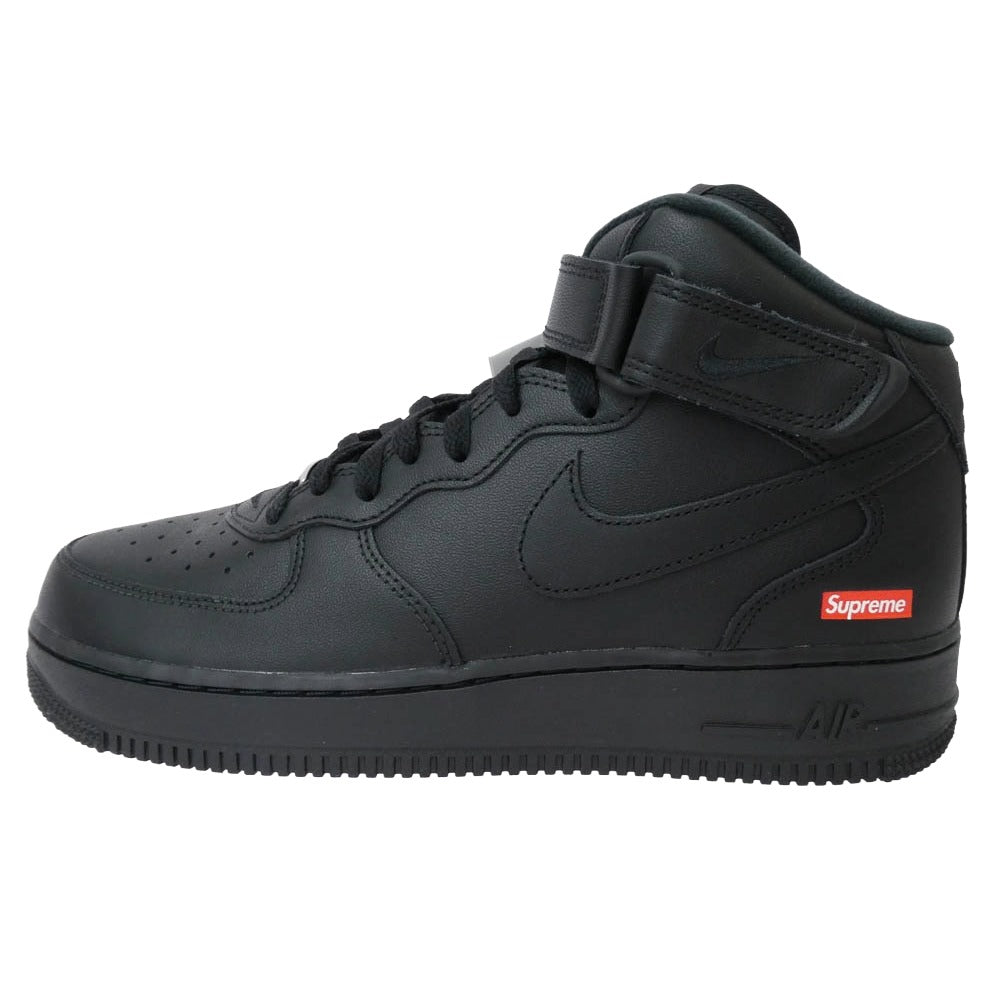 Supreme シュプリーム 24AW FZ8784-001 × Nike ナイキ Air Force 1 Mid エアフォース1 ミッド スニーカー ブラック系 27cm【極上美品】【中古】