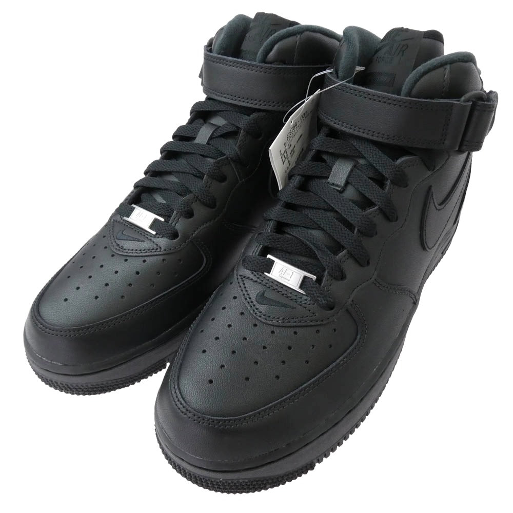 Supreme シュプリーム 24AW FZ8784-001 × Nike ナイキ Air Force 1 Mid エアフォース1 ミッド スニーカー ブラック系 27cm【極上美品】【中古】