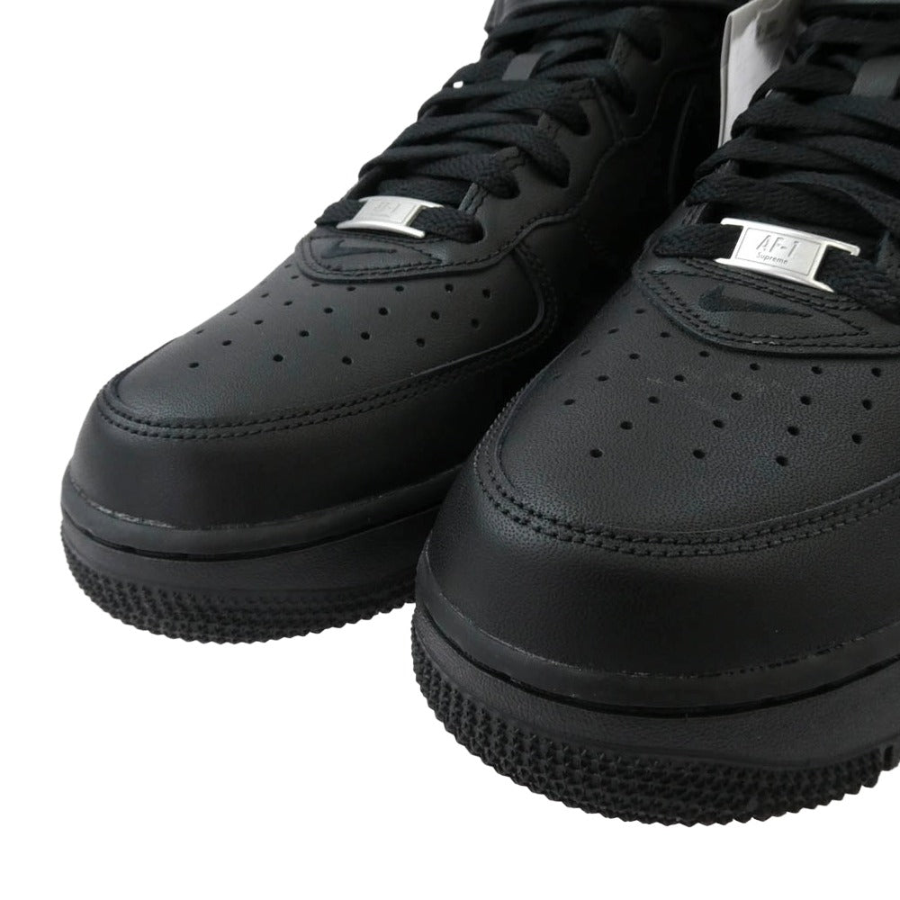 Supreme シュプリーム 24AW FZ8784-001 × Nike ナイキ Air Force 1 Mid エアフォース1 ミッド スニーカー ブラック系 27cm【極上美品】【中古】