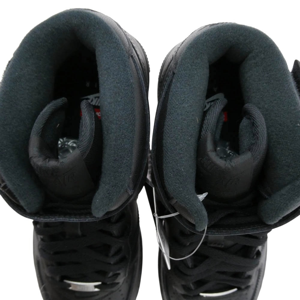 Supreme シュプリーム 24AW FZ8784-001 × Nike ナイキ Air Force 1 Mid エアフォース1 ミッド スニーカー ブラック系 27cm【極上美品】【中古】