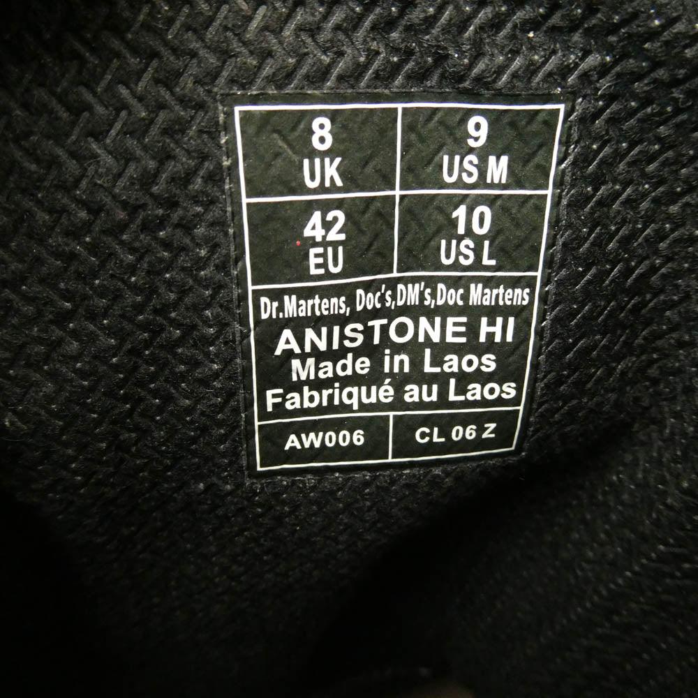 Dr.Martens ドクターマーチン 32199001 ANISTON HI アニストン ハイ リガーブーツ ブラック系 42【極上美品】【中古】