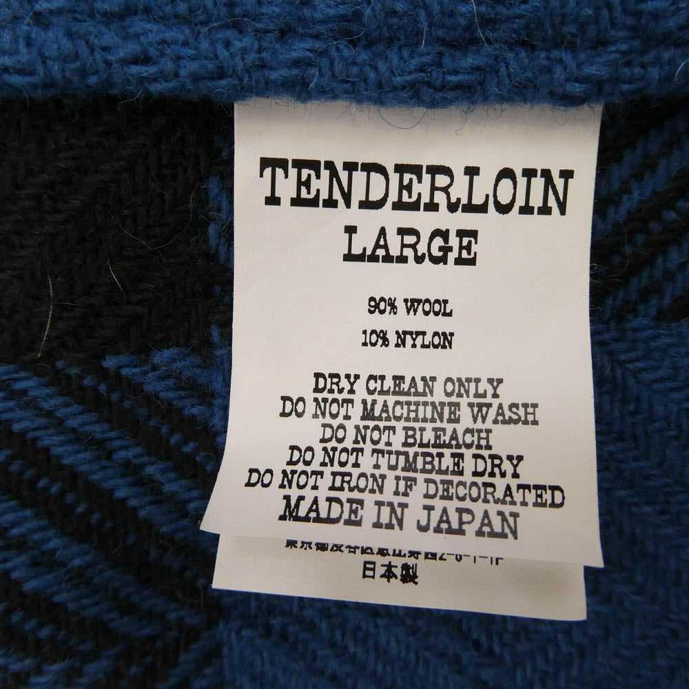 TENDERLOIN テンダーロイン T-MELTON CPO JKT メルトン ジャケット ブルー ブルー系 L【中古】