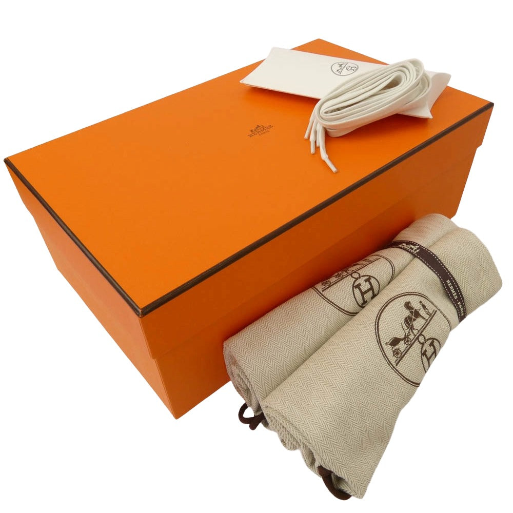 HERMES エルメス Bouncing Sneakers バウンシング ローカット スニーカー ネイビー系 ブルー系 42.5【極上美品】【中古】