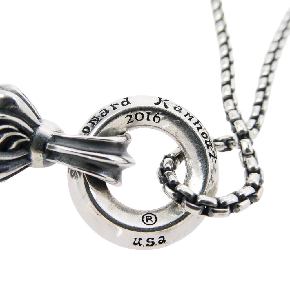 LONE ONES ロンワンズ 販売証明書カード付属 メイティングフライト クロムベルM ペンダントトップ MFフック ボックスチェーンM ネックレス シルバー系【中古】