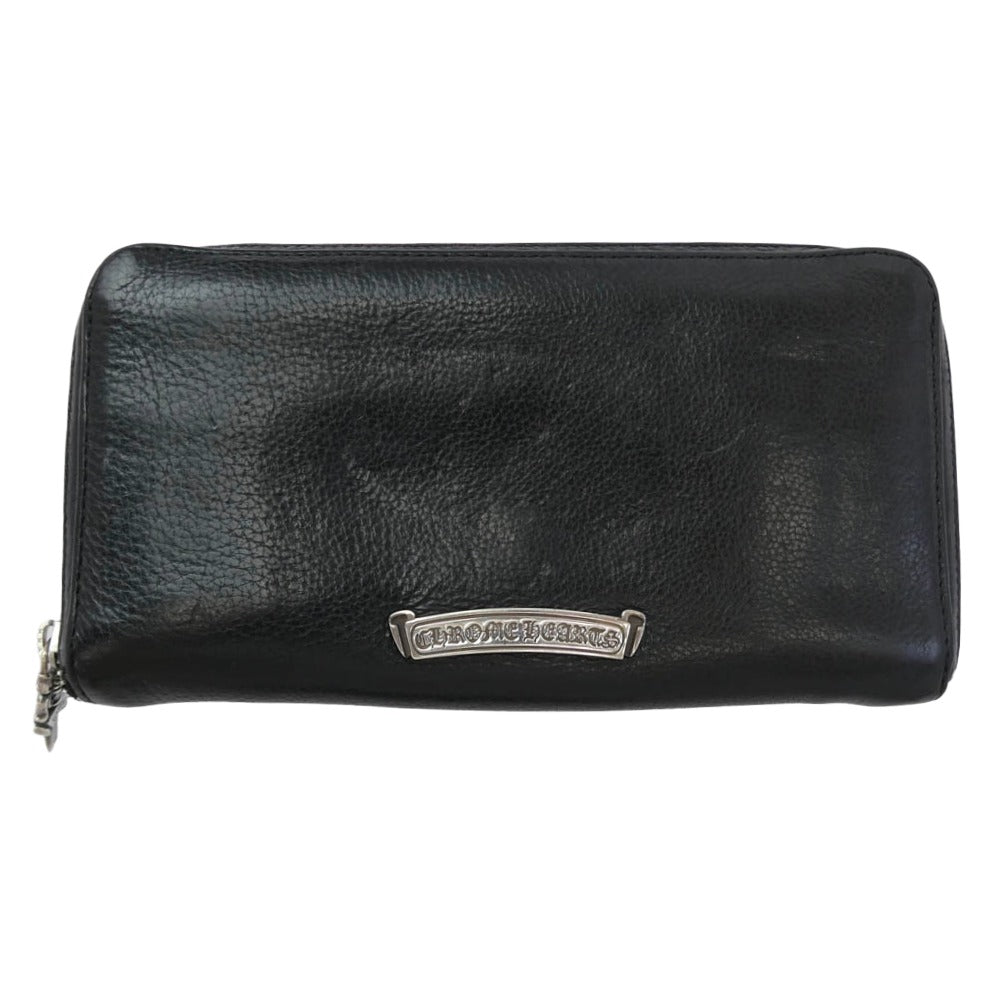 CHROME HEARTS クロムハーツ（原本無） REC F ZIP BS BSフレア ロングウォレット ブラック系【中古】