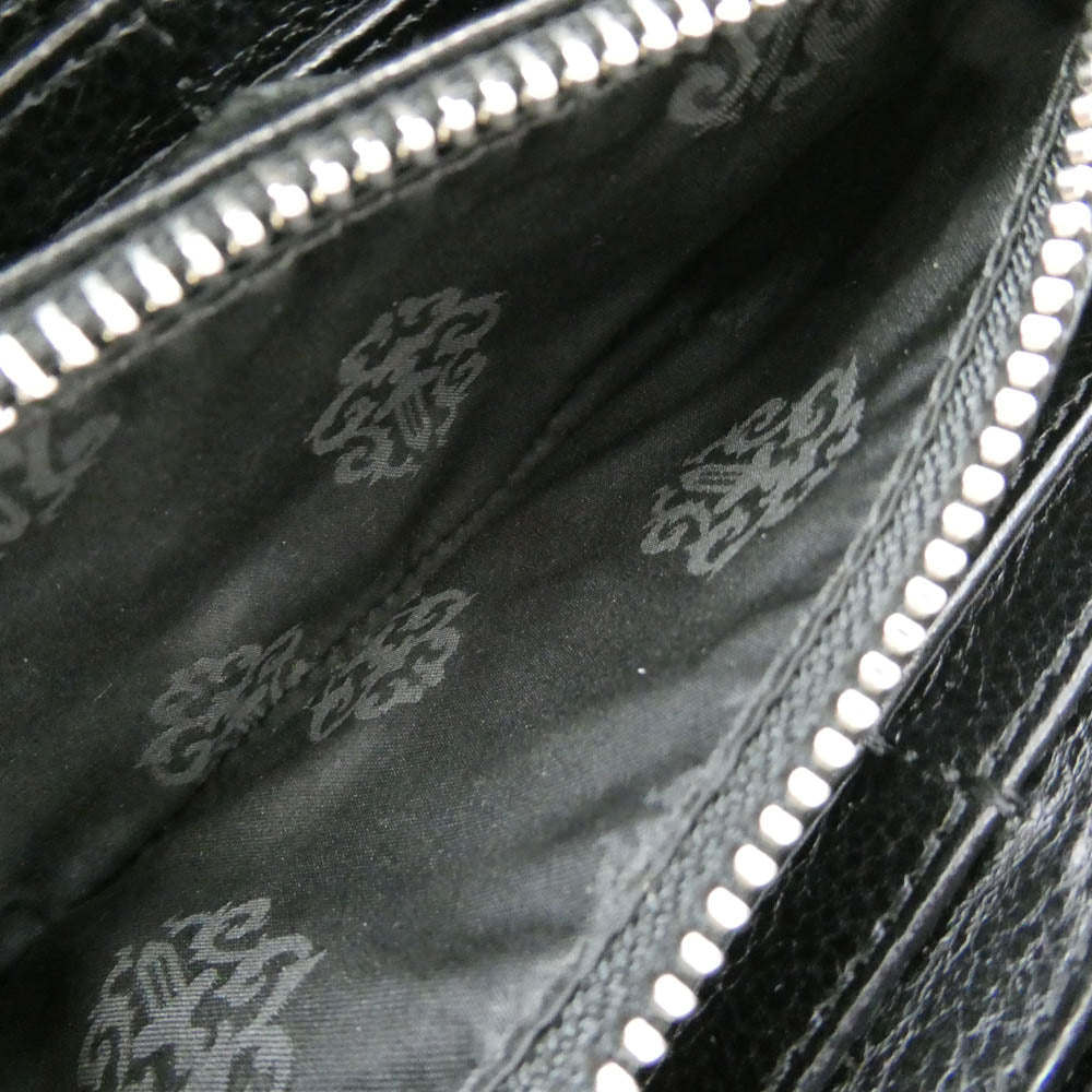 CHROME HEARTS クロムハーツ（原本無） REC F ZIP BS BSフレア ロングウォレット ブラック系【中古】